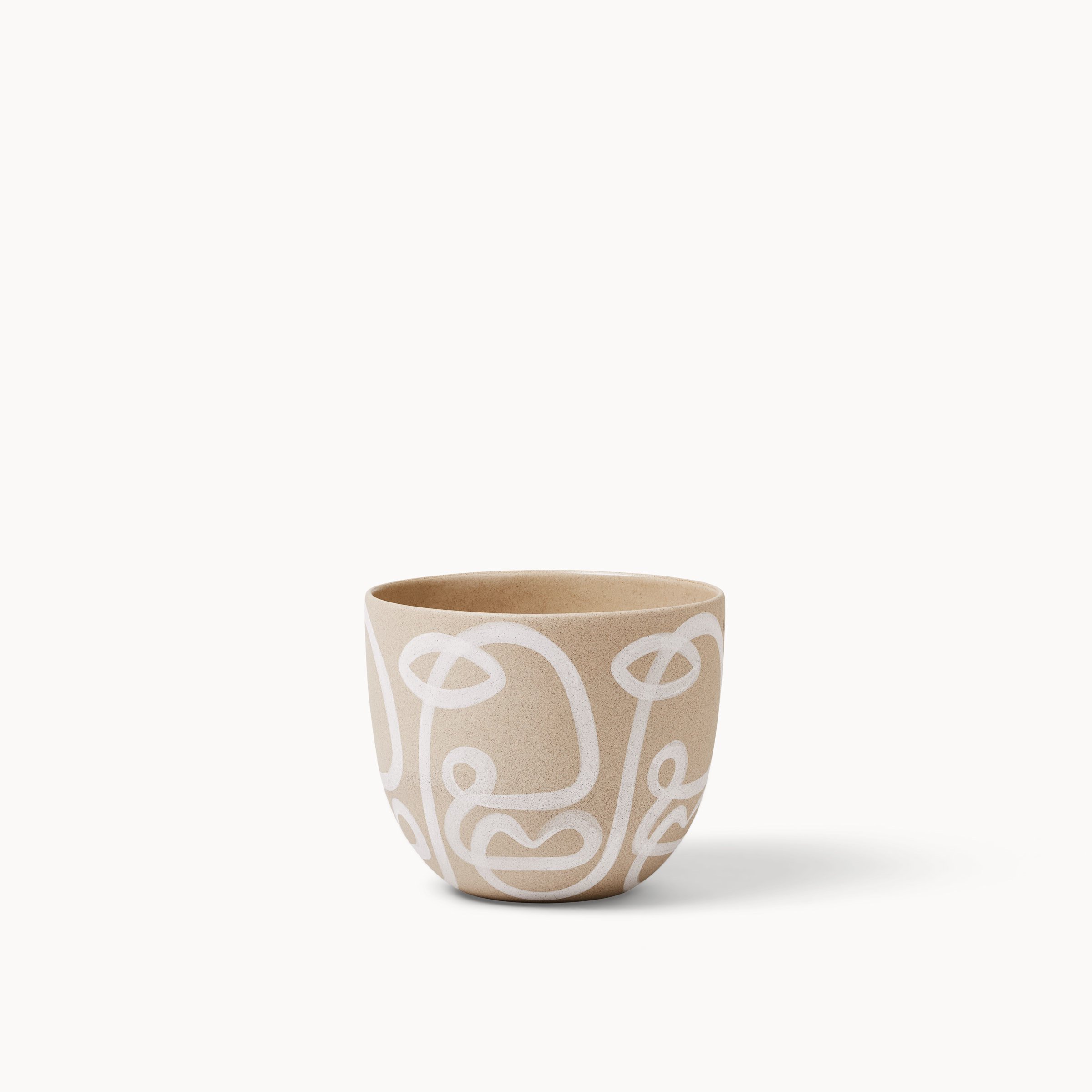 Stoneware White Cara Planters — Franca NYC